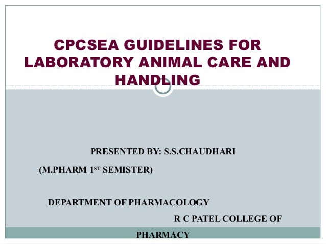 cpcsea guidelines ppt